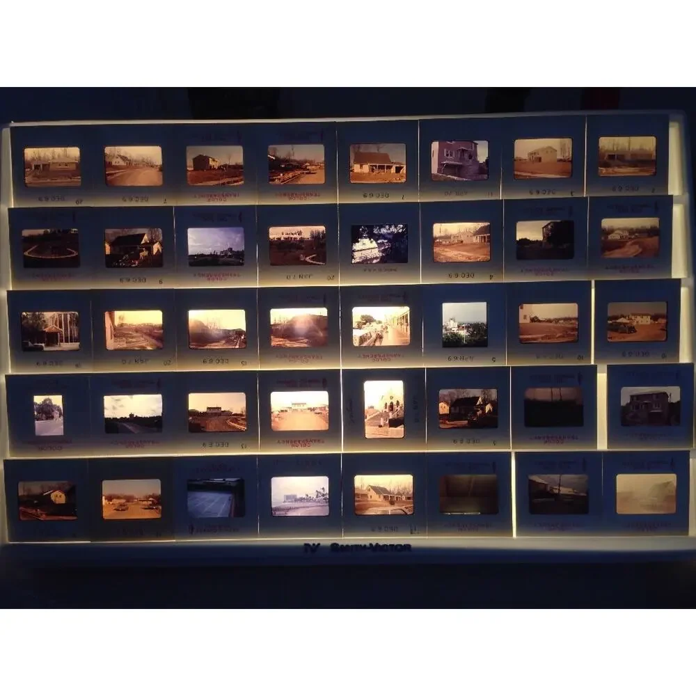 Lot 58 Vintage 60s Housing Development Architecture Buildings Photo Color Slides